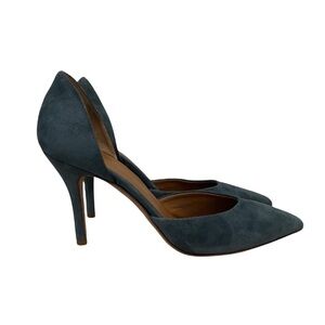 Vince Blue Jay Celeste D'Orsay Suede Pump Heels 9.5